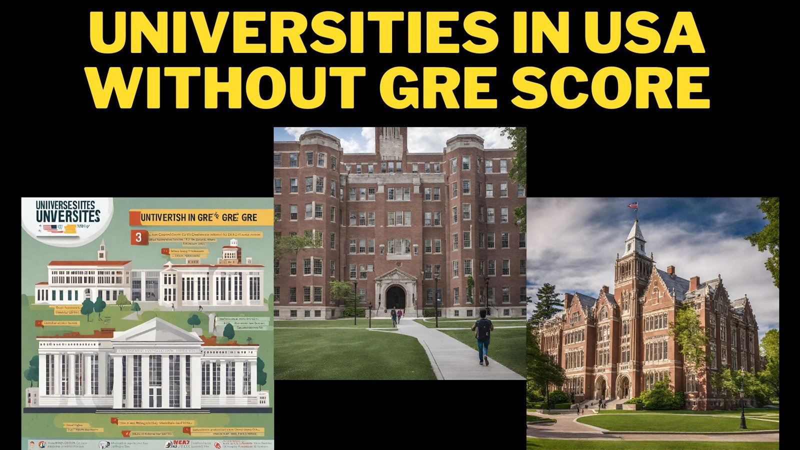 universities in usa without gre