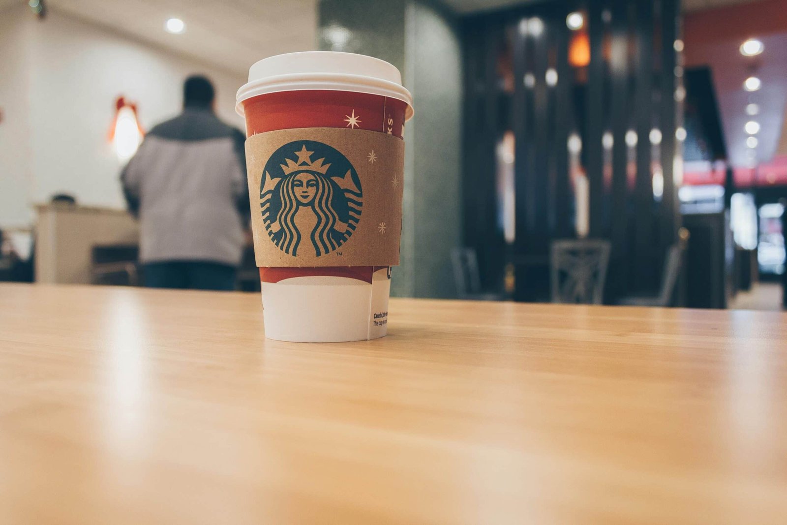 Image: Starbucks cup on top of the table