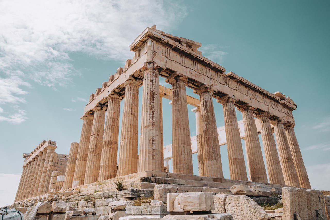 The Parthenon is a former temple of Greek Civilization.