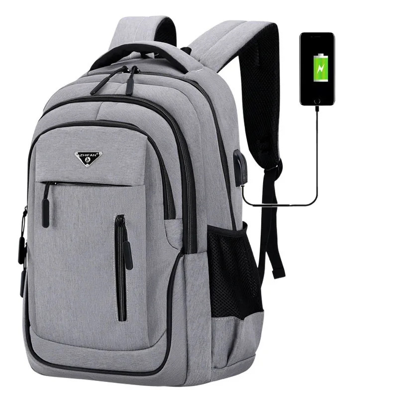 Men Backpack With USB Charging: Business School Bags