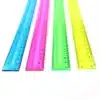 4Pcs/Pack Colorful Transparent Plastic Straight Rulers: School Supplies for Kids - Image 3