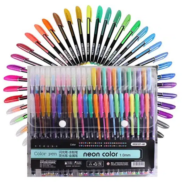 Colors Gel Pens for School Office 12/24 pcs